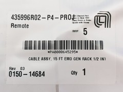 Applied materials 0150-14684 CABLE ASSY 15 FT EMO GEN RACK 1/2 INT