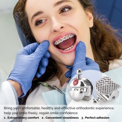 Dental Orthodontic Round Niti Arch Wires Super Elastic / Metal Brackets Braces