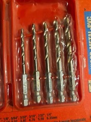 1/4″ Hex Shank HSS Drill Bit Set VA Vermont American Jet point USA Made