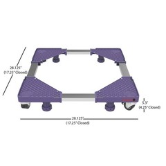 Appliance Dolly Roller Mover 28 x 28 Locking Wheels 1100 Pounds 4 Stability Ft