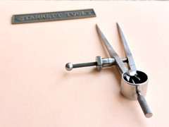 STARRETT No.77A Fay Spring-Type Dividers W/Square Legs; 4.0” Size & Capacity!