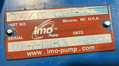 New IMO 3242/280C3EHF-143 Pump 143-Rotor Size 3242/280 C3EHF-143 – No Box
