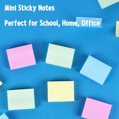 50 Pads Mini Sticky Notes 1.5X 2 inch, Small Self-Stick Note, Bulk Tiny Pads …