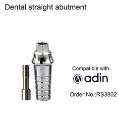 Dental straight Abutment Hex W/replica screw fits Adin conical 1-6.0mm GH/D4.5mm
