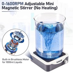 Magnetic Mixer Stirrer Mixer 1L 0-1600 RPM with Stir Bar Magnetic Stir Plate US