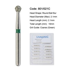 Dental Carbide Burs Diamond Burs Round FG 4 6 8 2 Friction Grip High Speed 801