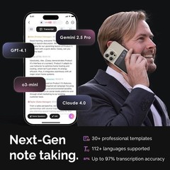 Professional AI Voice Recorder: 30-Hour Battery, 480-Hour Storage, Case Included