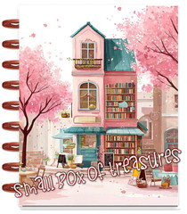 Cherry Blossom Street Scene Cover Set 4 use with the Classic Happy Planner~
