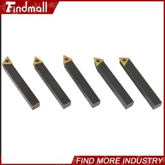 Findmall 5× Insert 1/2″ Lathe Indexable Carbide Bits+Turning Tool Bit Holder Kit