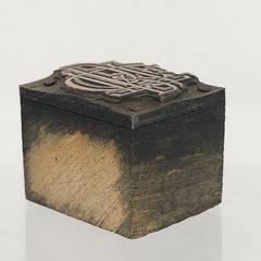 Vintage Letterpress Printing Block Printers Plate BT&T Co B&TT BTT&Co Monogram
