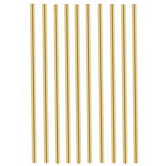 15 PCS 2.5 mm/3/32 inch Solid Brass Rods Lathe Bar Stock Kit Brass Round Stock