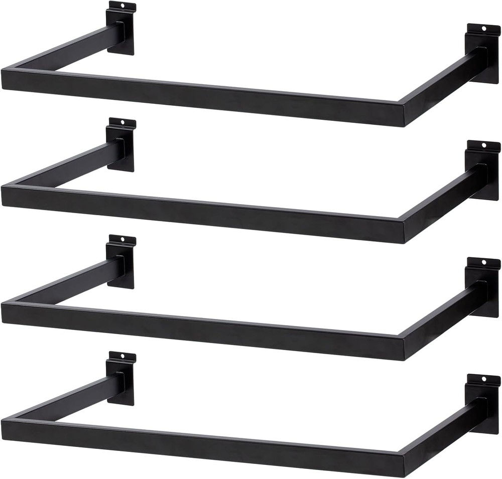 Slatwall U-Shaped Rectangular Tubing Hangrail – 24″x12″, Slatwall Accessories…