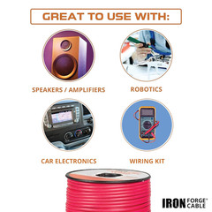 14 Gauge Automotive Wire – 10 Roll, 10 Ft per Roll | 14 AWG Primary Wire, Copper