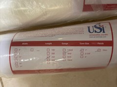 Qty 2 Rolls USI Laminating Film 25″x250′, 3 Mil 1″ Core, Gloss NEW