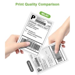 500 4″ x 6″ Fanfold Direct Thermal Shipping Labels for Zebra & Rollo Printers US