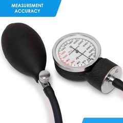 Blood Pressure Monitor Manual Aneroid Sphygmomanometer Stethoscope Black Sprague