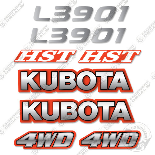 Fits Kubota L3901 Decal Kit Tractor Decals – 3M VINYL Aftermarket Sticker Set!