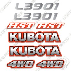 Fits Kubota L3901 Decal Kit Tractor Decals – 3M VINYL Aftermarket Sticker Set!