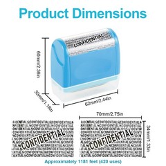 Identity ID Theft Protection Roller Stamp Guard Privacy Confidential Data Secure