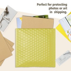 Golden State Art, 25 Pack 12×12 Corrugated Cardboard Sheets, 12×12, Brown