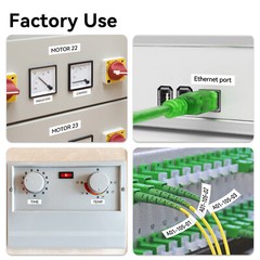 10PK For DYMO D1 45803 LabelManager 350D 450D Black on White Label Tape 19mm*7m