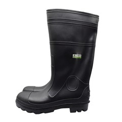 PLAIN TOE PVC RUBBER Waterproof Fishing Hunting Farming Construction WORK BOOTS