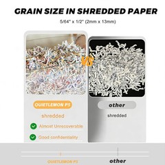 150 Sheet Paper Shredder Heavy Duty Micro Cut P5 60 Min Quiet