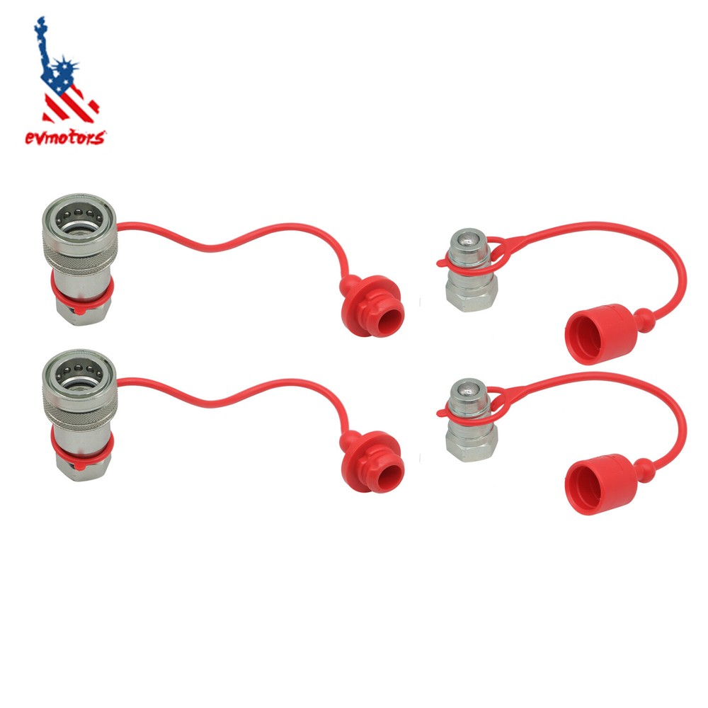 1/2″ Ag Hydraulic Quick Connect Couplers Couplings, Ball Pioneer Style 2 Sets