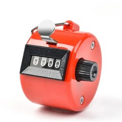 Hand Tally Counter, Handheld 4 Digit Lap Counter, Manual Mechanical Clicker HO