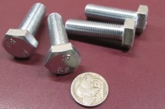 Tap Bolt, FT, 8.8 Zinc Plated Metric, M12 x 1.25 x 40 mm Length, 10 Pcs