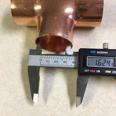 NIBCO 1-1/2 inch x 1-1/2 inch x 1-1/2 inch CxCxC Copper Tee
