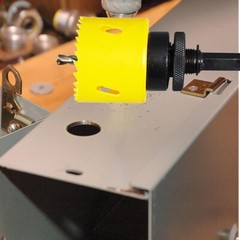 M42 Bi-Metal Hole Saw 7/8 Inch With Arbor and Pilot Center Drill Bit Hole Cutter