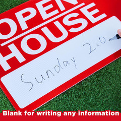 14 Pcs Open House Signs for Real Estate 18 X 24 Inch Double Sided Arrow Shape Di