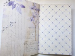 Junk Journal Blank Booklet “LAVENDER DREAMS” Vintage Purples 40pgs