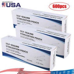 3.5″ x 10″ Self-Sealing Sterilization Pouches for Autoclave (Choose Quantity)