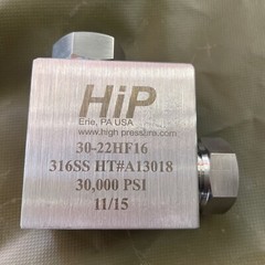 HiP 30-22HF16 Elbow High Pressure Fitting 30,000 PSI