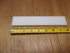 (Qty.2) 1/4″ X 1-3/8″ X 8″ UHMW PE Rectangle Flat Bar Stock White Opaque