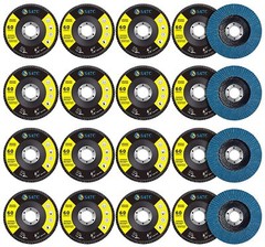 40PACK 4-1/2″ 60 Grit Zirconia Flap Discs 4.5 x7/8″ Angle Grinder Sanding Wheels