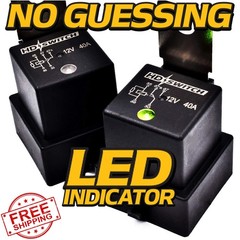 HD Switch Waterproof Relay 12VDC LED Indicator 2 Pack