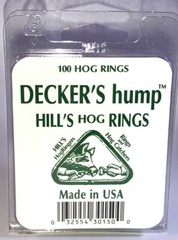 Decker Manufacturing Company, Decker’s Hump Hill’s No.3 Hog Rings,100 Count Box