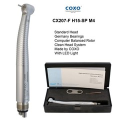 COXO Dental High Speed Handpiece 4 Hole LED Turbine E Generator Mini Head CX207