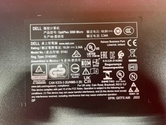 DELL OPTIPLEX 3080 MICRO 19.5V 3.34AMP MODEL D14U