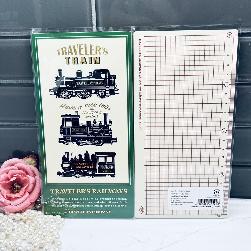 Traveler’s Company Notebook Traveler Train 2018 LIMITED EDITION Plastic Sheet