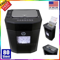 Paper Shredder Micro Cut HP AF890 80 Sheet Autofeed Microcut Credit Cards NEW