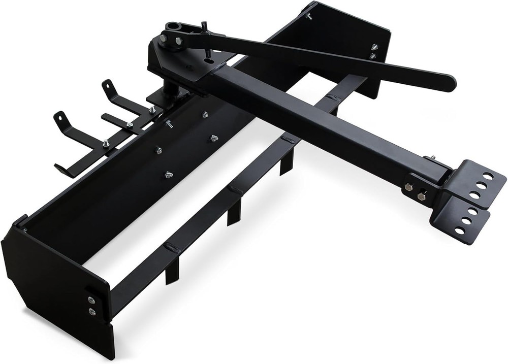42 Inch Tow Behind Box Scraper Adjustable 30° Blade Angle Universal Hitch Lawn