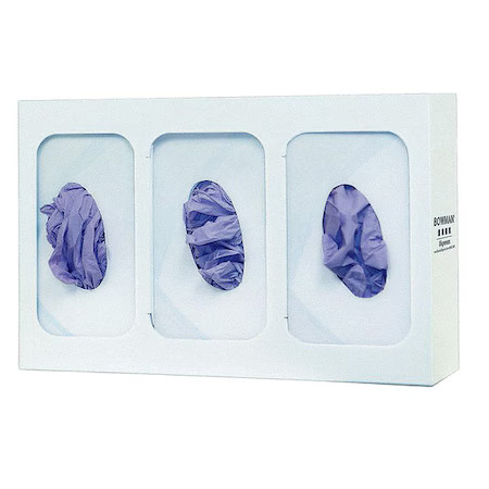 Bowman Dispensers Gl003-0413 Glove Dispenser, Steel, Holds (3) Boxes , White
