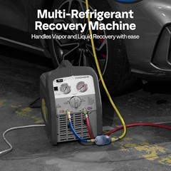Portable Refrigerant Recovery Machine 3/4HP Single Cylinder 110-120V AC 60Hz