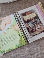 LGB About God Hardcover Junk Journal Wire Bound Scrapbook Vintage Upcycled Book