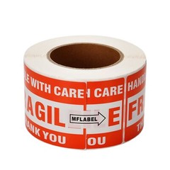 2 Rolls 3″x5″ Fragile Stickers Handle With Care Warning Mailing Shipping Labels