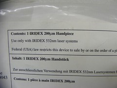 Iridex Laser Handpiece 200um 40054 (med)